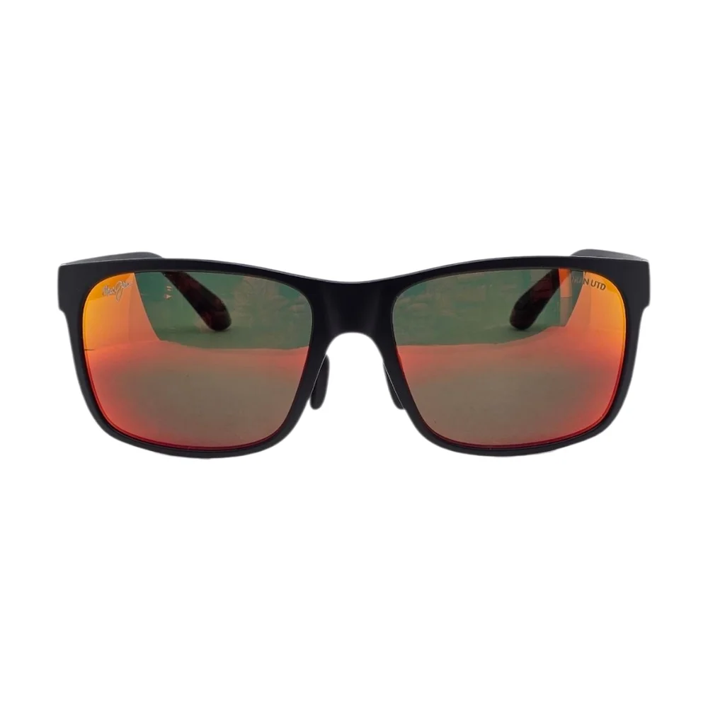 MAUI JIM SPECIAL EDITION MANCHESTER UNITED Black Sunglasses with Red Lenses - Picture 2 of 9